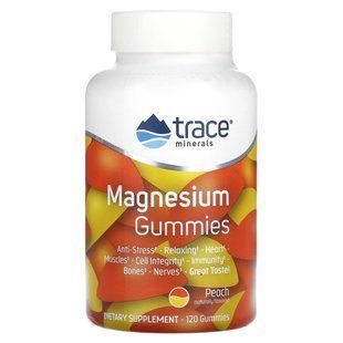 Trace Minerals Magnesium Citrate (Magnesium Gummies) Peach Flavor 120 Gummies