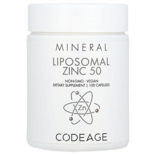 Липосомальный цинк CodeAge (Liposomal Zinc) 50 мг 100 капсул купить в Киеве и Украине