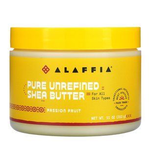 Alaffia, Чиста нерафінована олія ши, маракуйя, 11 унцій (312 г)
