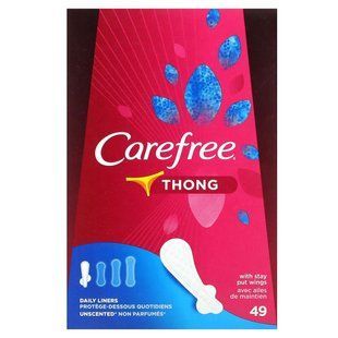 Carefree, Daily Liners, Thong, Unscented, 49 Liners купить в Киеве и Украине