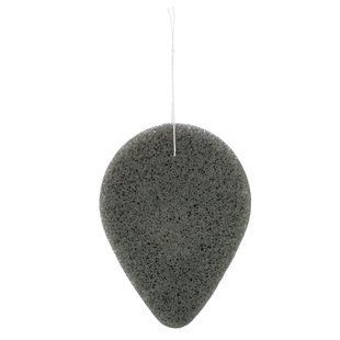 Cleansing sponge with charcoal and konjac, Charcoal & Konjac Cleansing Puff, The Face Shop, 1 piece.