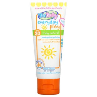 TruKid, TruBaby, солнцезащитный крем для повседневной жизни, SPF 30+, легкий цитрусовый аромат, 2 жидких унции (58 мл) купить в Киеве и Украине