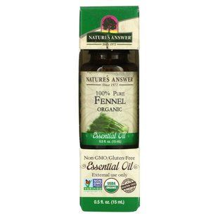 Масло фенхеля органик Nature's Answer (Fennel Essential Oil) 15 мл купить в Киеве и Украине