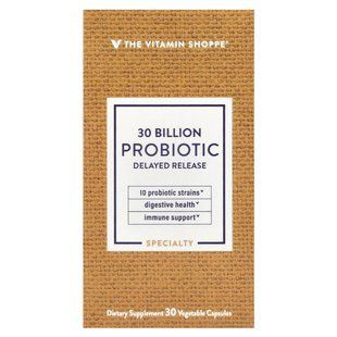 The Vitamin Shoppe, Probiotic, 30 Billion CFU, 30 Vegetable Capsules купить в Киеве и Украине