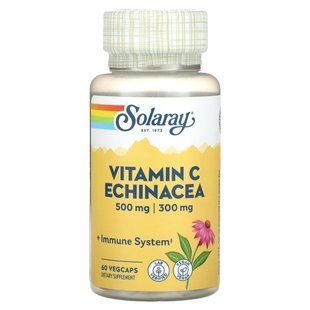 Solaray, ехінацея з вітаміном C, 60 капсул VegCap