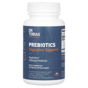 Пребіотики, Prebiotics, Dr. Tobias, 30 капсул