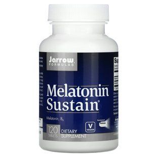 Мелатониновая поддержка, Melatonin Sustain, Jarrow Formulas, 120 таблеток купить в Киеве и Украине