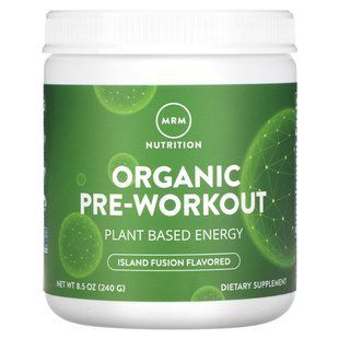 Предтренировочный комплекс Исландский фьюжн органик MRM (Pre-Workout) 240 г купить в Киеве и Украине