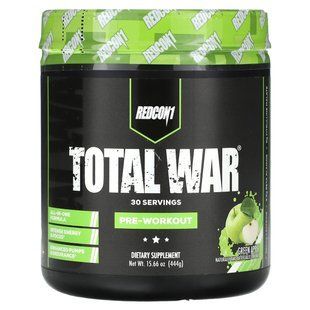 Redcon1, Total War, Pre-Workout, Green Apple, 15.66 oz (444 g) купить в Киеве и Украине