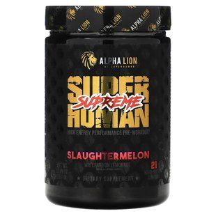 ALPHA LION, SuperHuman Supreme, Slaughtermelon, Watermelon Lemonade, 12.59 oz (357 g)