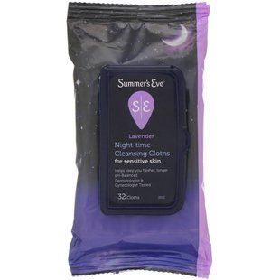 Cleansing wipes, lavender, 32 wipes