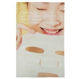 Маска з прополісом і живильної тканиною, Full Fit, Propolis Nourishing Magnet Sheet Mask, Cosrx, 1 лист, 0,71 рідкої унції (21 мл)