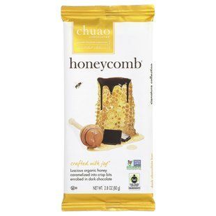 Chuao Chocolatier, Dark Chocolate Bar, Honeycomb, 2.8 oz (80 g)