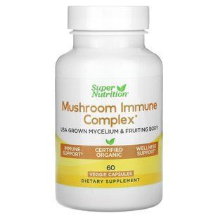Super Nutrition, Mushroom Immune Complex, 60 Veggie Capsules купить в Киеве и Украине