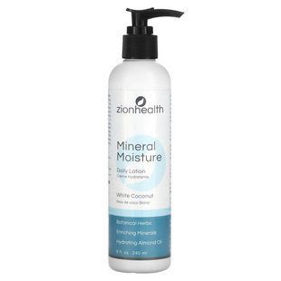 Zion Health, Mineral Moisture Daily Lotion, White Coconut, 8 fl oz (240 ml)