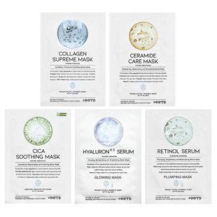 OOTD, Hydrating Serum Sheet Beauty Masks, 5 Sheets, 0.88 oz (25 g) Each купить в Киеве и Украине