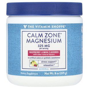The Vitamin Shoppe, Calm Zone&reg;, Magnesium, Raspberry Lemon, 8 oz (225 g) купить в Киеве и Украине