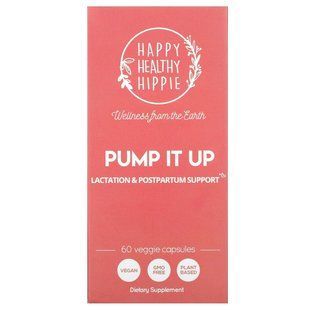 Happy Healthy Hippie, Pump It Up, Lactation & Postpartum Support, 60 Veggie Capsules