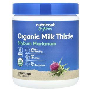 Nutricost, Organic Milk Thistle, Unflavored, 8.1 oz (227 g) купить в Киеве и Украине