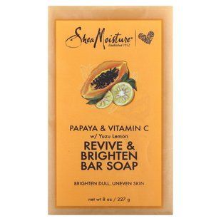 SheaMoisture, Revive & Brighten Bar Soap, Papaya & Vitamin C, 8 oz (227 g) купить в Киеве и Украине