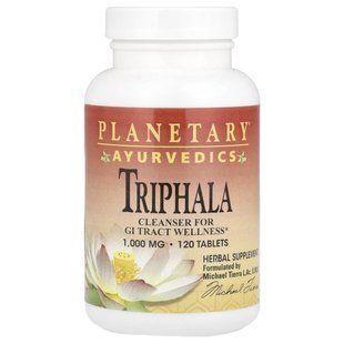 Аюрведи, Трифала, Planetary Herbals, 1000 мг, 120 таблеток