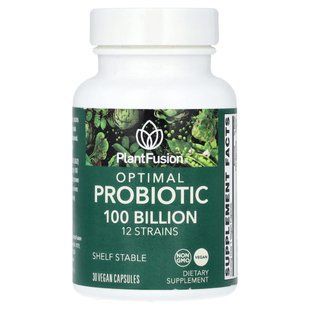 PlantFusion, Optimal Probiotic, 100 Billion CFU, 30 Vegan Capusules купить в Киеве и Украине