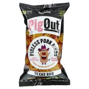 Pigout, Свиные шкурки без свиней, техасское барбекю, 3,5 унции (99,22 г) купить в Киеве и Украине