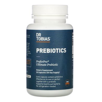 Пребіотики, Prebiotics, Dr. Tobias, 30 капсул