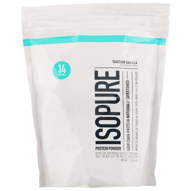 IsoPure низьковуглеводний протеїновий порошок, ваніль, Nature's Best, 454 г