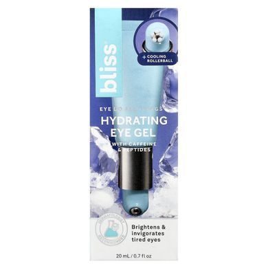 Bliss, Hydrating Eye Gel With Caffeine & Peptides, 0.7 fl oz (20 ml)