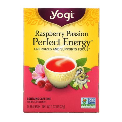 Зелений чай для схуднення Yogi Tea (Slim Life) 16 пакетиків зі смаком малини
