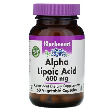 Альфа-ліпоєва кислота Bluebonnet Nutrition (Alpha Lipoic Acid) 600 мг 60 капсул