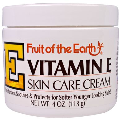 Крем для обличчя з вітаміном Е Fruit of the Earth (Vitamin E Skin Care Cream) 113 г