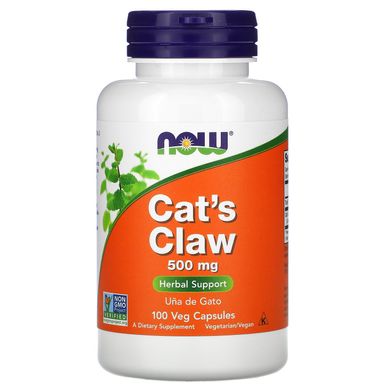 Котячий кіготь Now Foods (Cat`s Claw) 500 мг 100 рослинних капсул