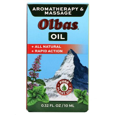 Аромотерапевтичний інгалятор і масажна олія, Olbas Therapeutic, 0,32 рідких унції (10 мл)