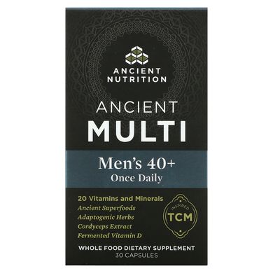 Axe / Ancient Nutrition, Ancient Multi, для чоловіків 40+ раз на день, 30 капсул