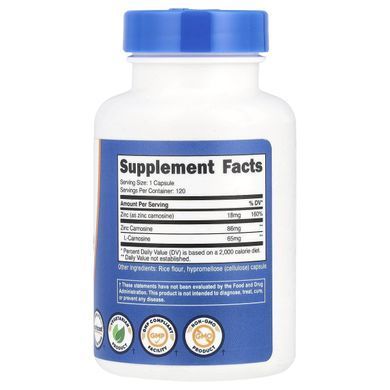 Nutricost Zinc Carnosine 18 mg 120 capsules