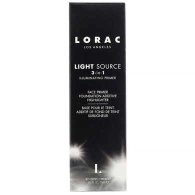 Праймер для обличчя з ефектом сяйва 3 в 1, відтінок «Світанок», Light Source, Lorac, 30 мл