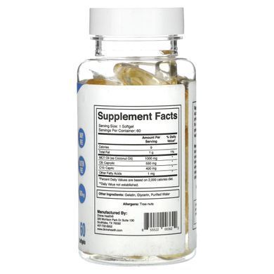 Кето-зона доктора Колберта, MCT масло, Divine Health, 60 капсул купить в Киеве и Украине
