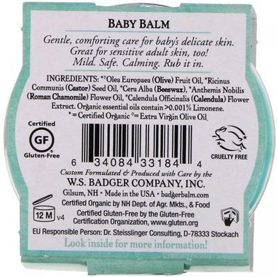 Детский бальзам, ромашка и календула, Badger Company, 0,75 унции (21 г) купить в Киеве и Украине