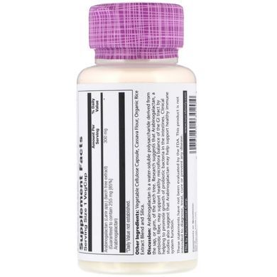 Арабіногалактан Solaray (Arabinogalactan) 300 мг 60 капсул