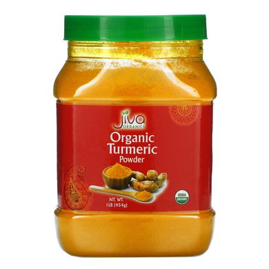 Органічний порошок куркуми Jiva Organics (Organic Turmeric Powder) 454 г