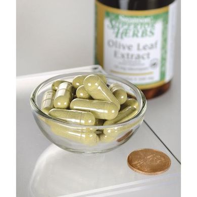 Екстракт листя оливи, Olive Leaf Extract, Swanson, 500 мг, 60 капсул