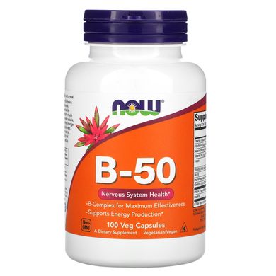 Вітамін В-50 комплекс Now Foods (B-Complex) 100 капсул