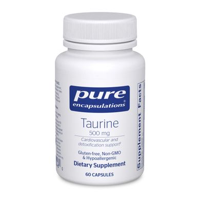 Таурін Pure Encapsulations (Taurine) 500 мг 60 капсул