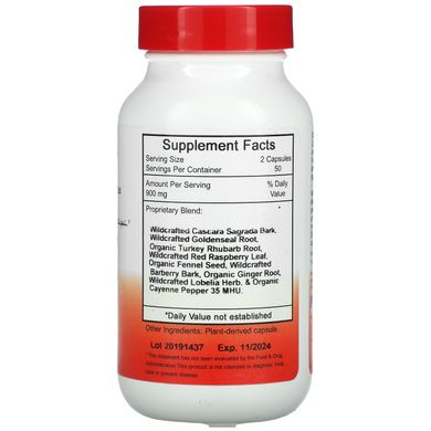 Засіб для нижнього відділу кишечника, Christopher's Original Formulas, 450 мг, 100 капсул