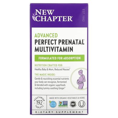 Вітаміни для вагітних New Chapter (Multivitamin) 192 таблетки