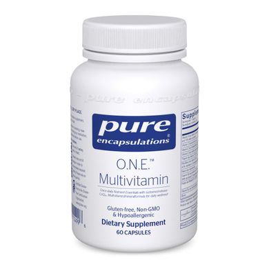 Мультивітаміни та мінерали Pure Encapsulations (O.N.E Multivitamin) 1 на день 60 капсул