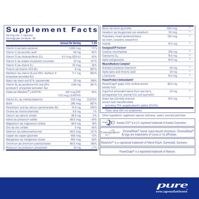 Спортивні поживні речовини Pure Encapsulations (Athletic Nutrients) 180 капсул