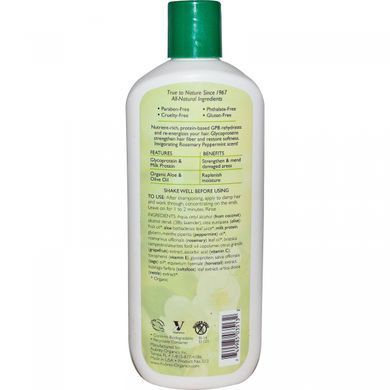 GPB Glycogen Protein, Balanced Conditioner, Rosemary and Mint, 11 fluid ounces (325 ml)